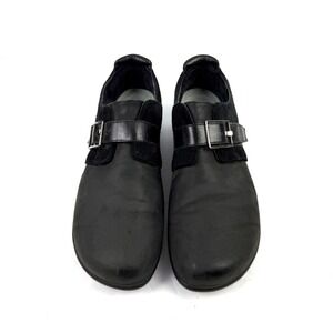 NAOT Tane Shoes 42 Black Suede‎ Nubuck Leather Monk Strap Womens US 11 Israel